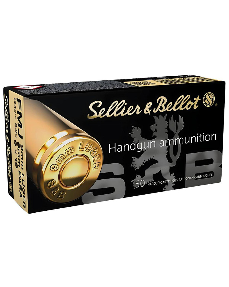 Amunicja Sellier & Bellot kal. 9x19 Luger FMJ 8,0 g (124 gr)