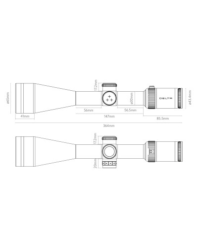 Luneta celownicza Delta Titanium HD 2.5-10-56 4A S