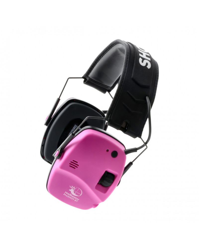Słuchawki RealHunter Active ProSHOT BT różowe - 258-062