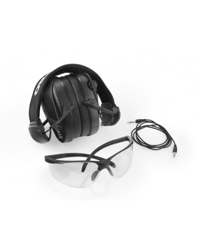 Słuchawki RealHunter Active PRO czarne + okulary 258-022