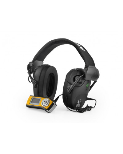 Słuchawki RealHunter Active PRO czarne + okulary 258-022