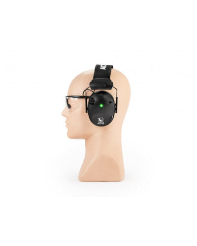 Słuchawki RealHunter Active PRO czarne + okulary 258-022