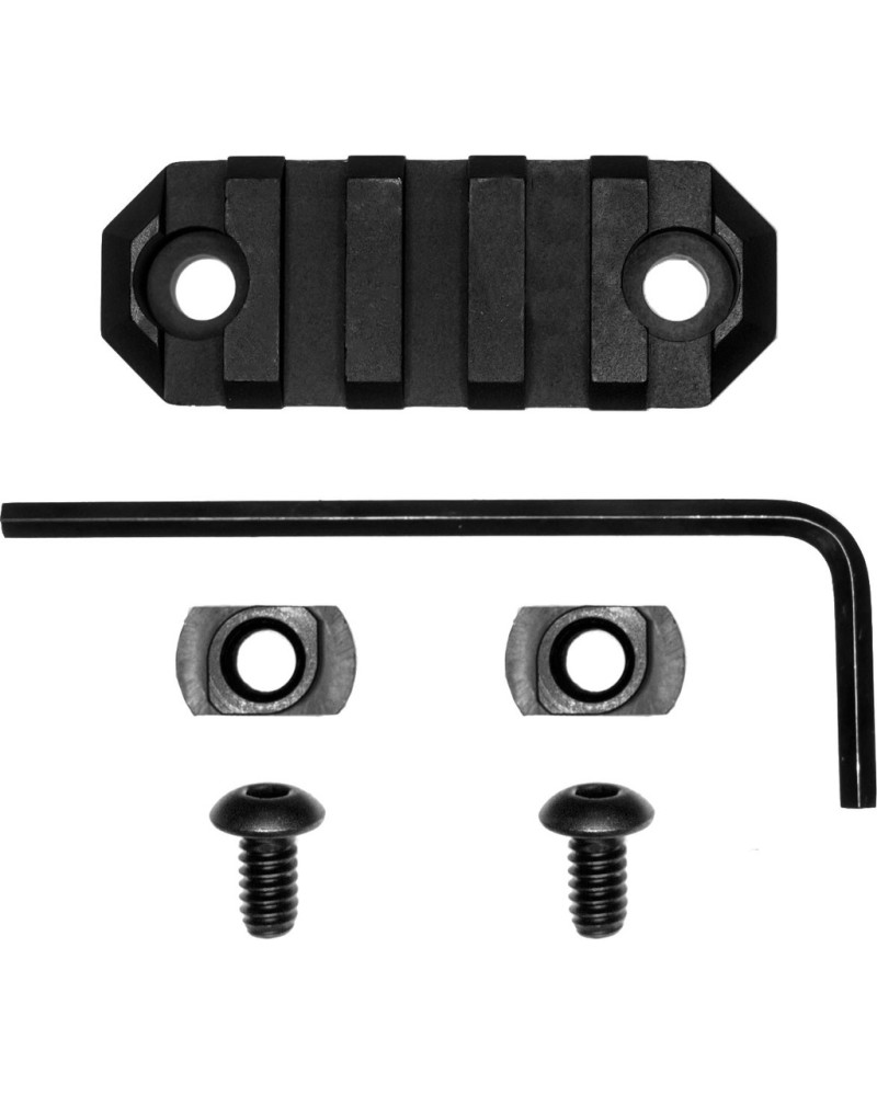 GrovTec Szyna M-LOK Picatinny 5 slotów (5.5 cm) czarny GTSW236