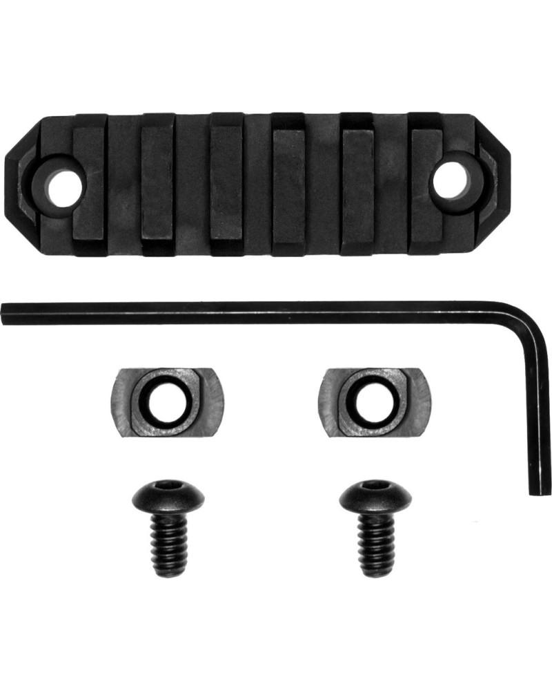 GrovTec Szyna M-LOK Picatinny 7 slotów(7.5 cm) czarny GTSW237