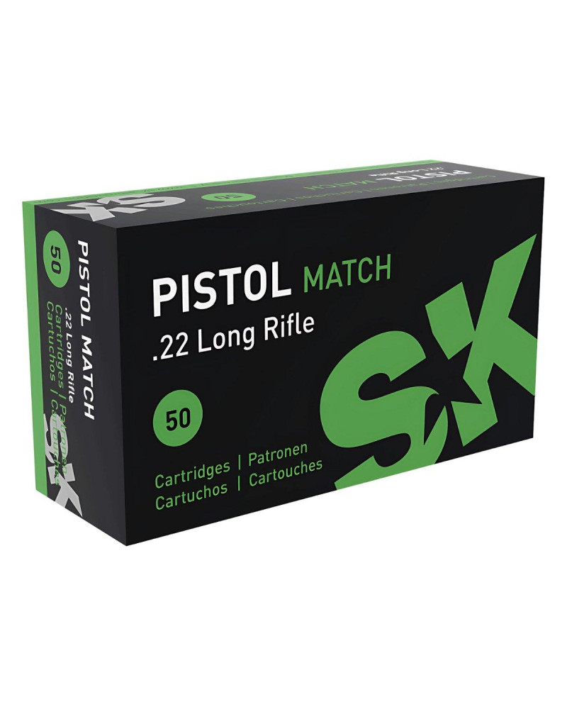 Amunicja SK Kal.22lr Pistol Match 2,6g (zielona)