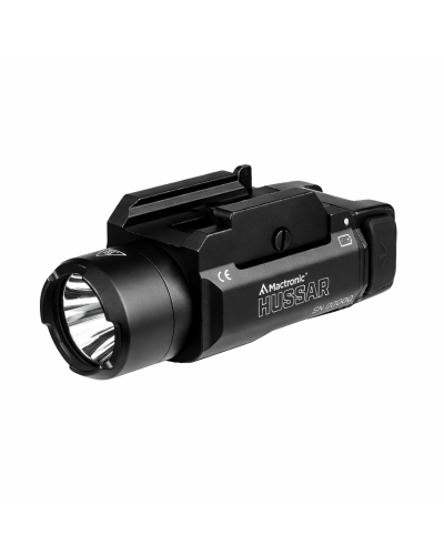 Latarki do broni krótkiej HUSSAR , Mactronic , 1050 lm , Dual Source System (2xCR123A/2X16340 Li-Ion 3,6V 850 mAh) zestaw (2xbat