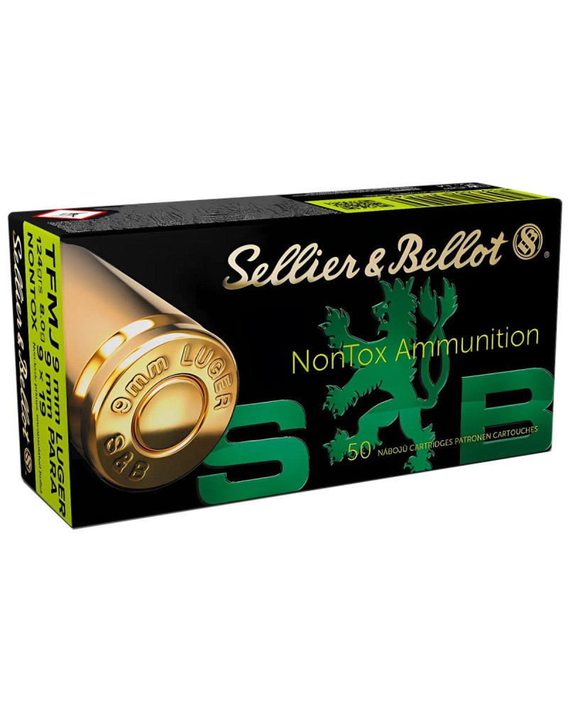 Amunicja S&B  kal.9x19 Luger TFMJ Nontox 8 g (124 gr)