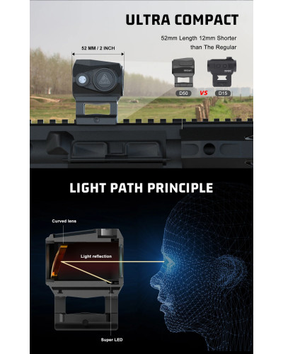 Kolimator CHERNO mini 1x23 MTR SP RWD52