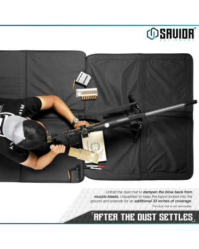 Savior - Mata strzelecka składana - Folding- Czarna - SM-FOLD-BK