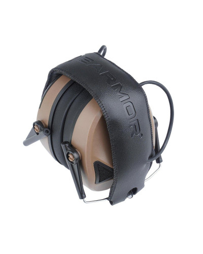 Earmor - Aktywne ochronniki słuchu M30 - Coyote Brown - M30-CB - Uniwersalny
