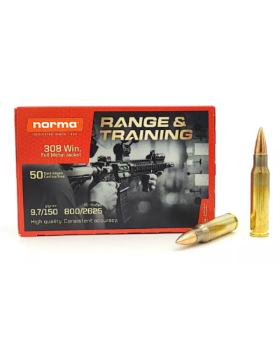 Amunicja Norma R&T kal. 308 Win FMJ 9,7g (150gr)