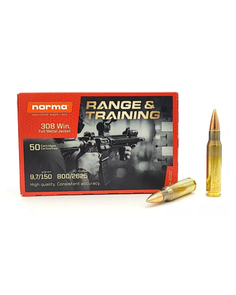Amunicja Norma R&T kal. 308 Win FMJ 9,7g (150gr)