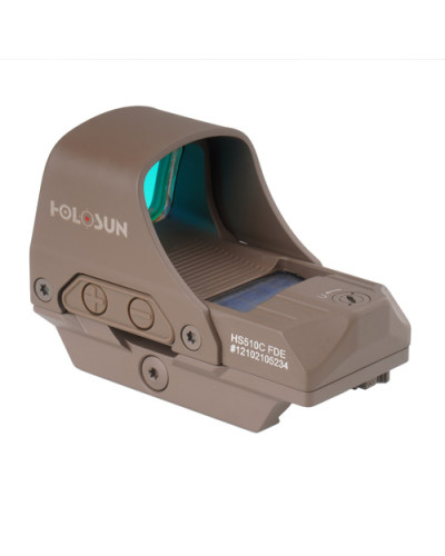 Holosun - Kolimator Open Reflex HS510C Multi Reticle - Solar Panel - FDE - HS510C-FDE-R
