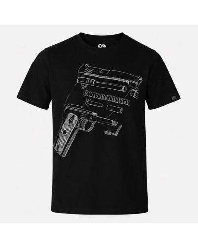 T-shirt męski OffdutyWear Onyx Black Sidearm