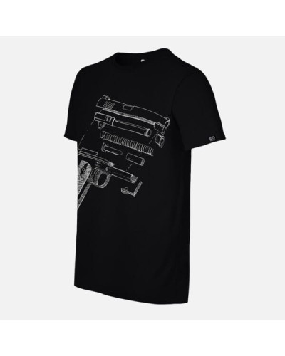 T-shirt męski OffdutyWear Onyx Black Sidearm
