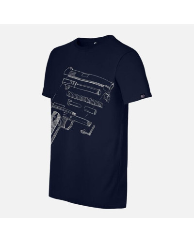 T-shirt męski OffdutyWear Navy Blue Sidearm