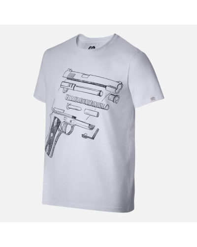 T-shirt męski OffdutyWear Arctic White Sidearm