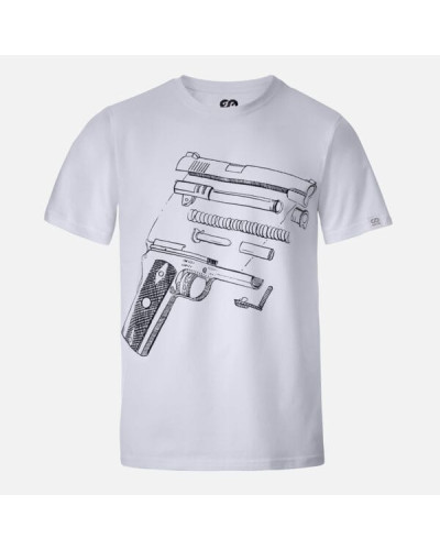 T-shirt męski OffdutyWear Arctic White Sidearm