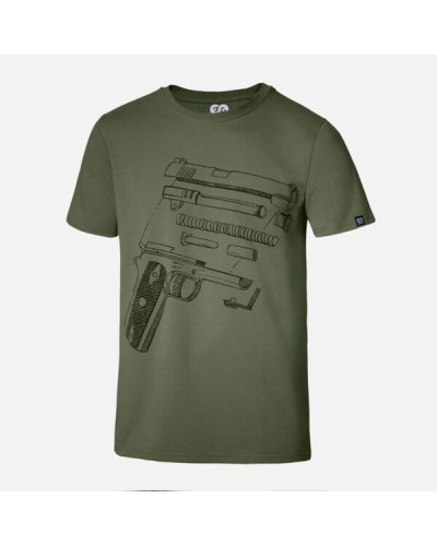 T-shirt męski OffdutyWear Ranger Green Sidearm