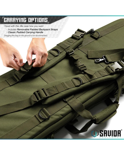 Savior - Torba Double Rifle Bag - American Classic - 51" - Zielona - RB-5112DG-V1-OG