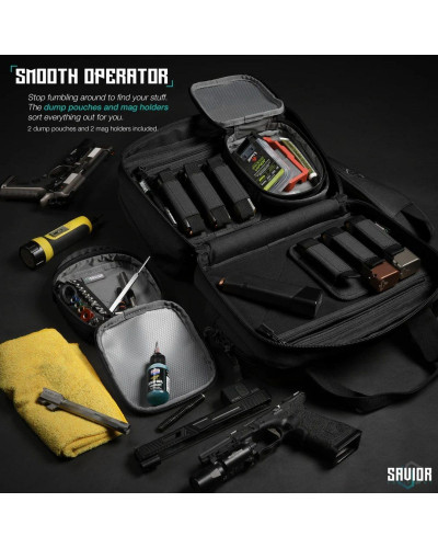 Savior - Mini Pistol Range Bag Specialist - Czarny - RA-DGSPWS-MINI-BK