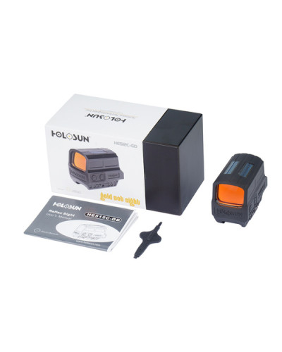 Holosun - Kolimator Enclosed Reflex Sight HS512C Multi Reticle - Solar Pane