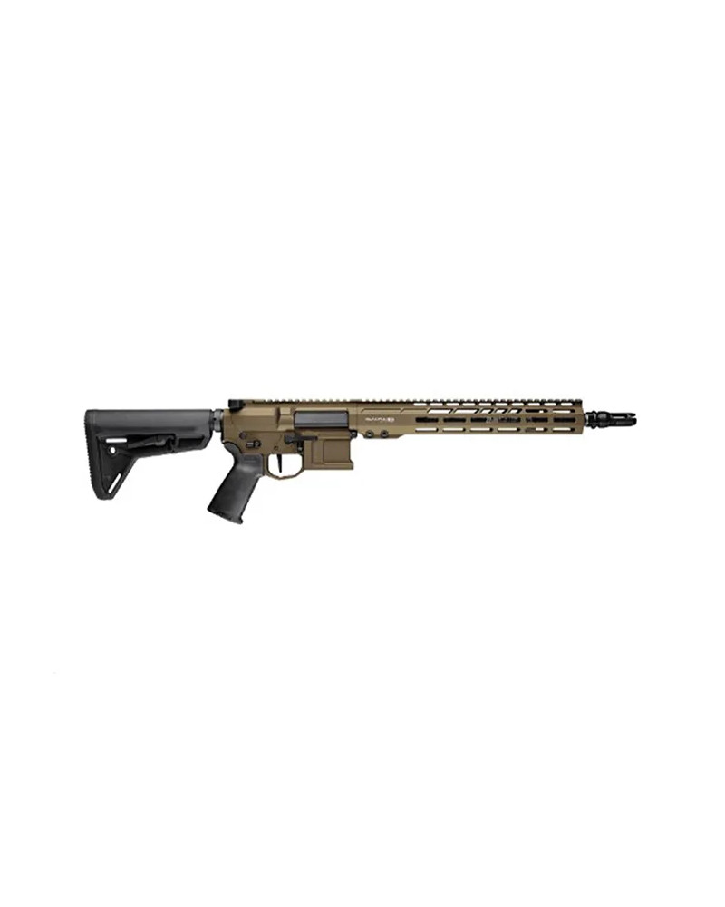 Karabinek semi-auto Blackout Dynamics SBR Dual Taper Lock-X Lufa 13,9" Wylde gwint 1:8,5R, Surefire Warcomp, Wypalony brąz