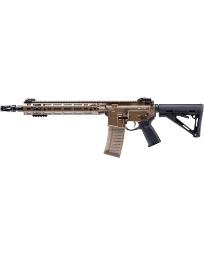 Karabinek samopowtarzalny Daniel Defense DD4 M4A1 RIS FDE Sandstrom, lufa 14," 12,5" M-LOK FDE, Riflespeed Gas Block, Huxwrx Fla