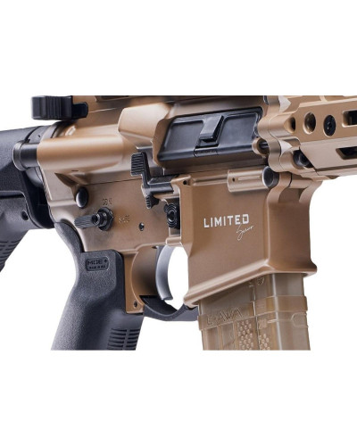 Karabinek samopowtarzalny Daniel Defense DD4 M4A1 RIS FDE Sandstrom, lufa 14," 12,5" M-LOK FDE, Riflespeed Gas Block, Huxwrx Fla