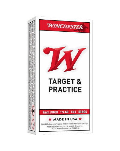 Amunicja Winchester kal. 9x19mm Target&Practice Super-X FMJ 8g (124gr)