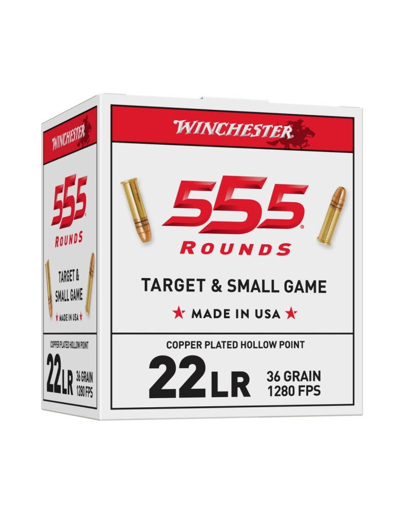 Amunicja Winchester kal. 22lr Copper Plated HP 2,33g (36gr) (opakowanie 555szt.)