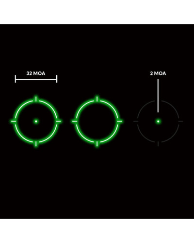 Holosun - Kolimator SCS-320 Green Dot - Multiple Reticle System - Solar Panel - Montaż RMS / SMS - SCS 320-GR