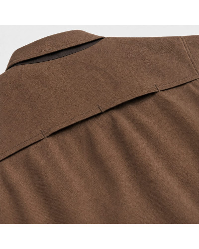 Koszula RECON X Flannel Brown Plain L