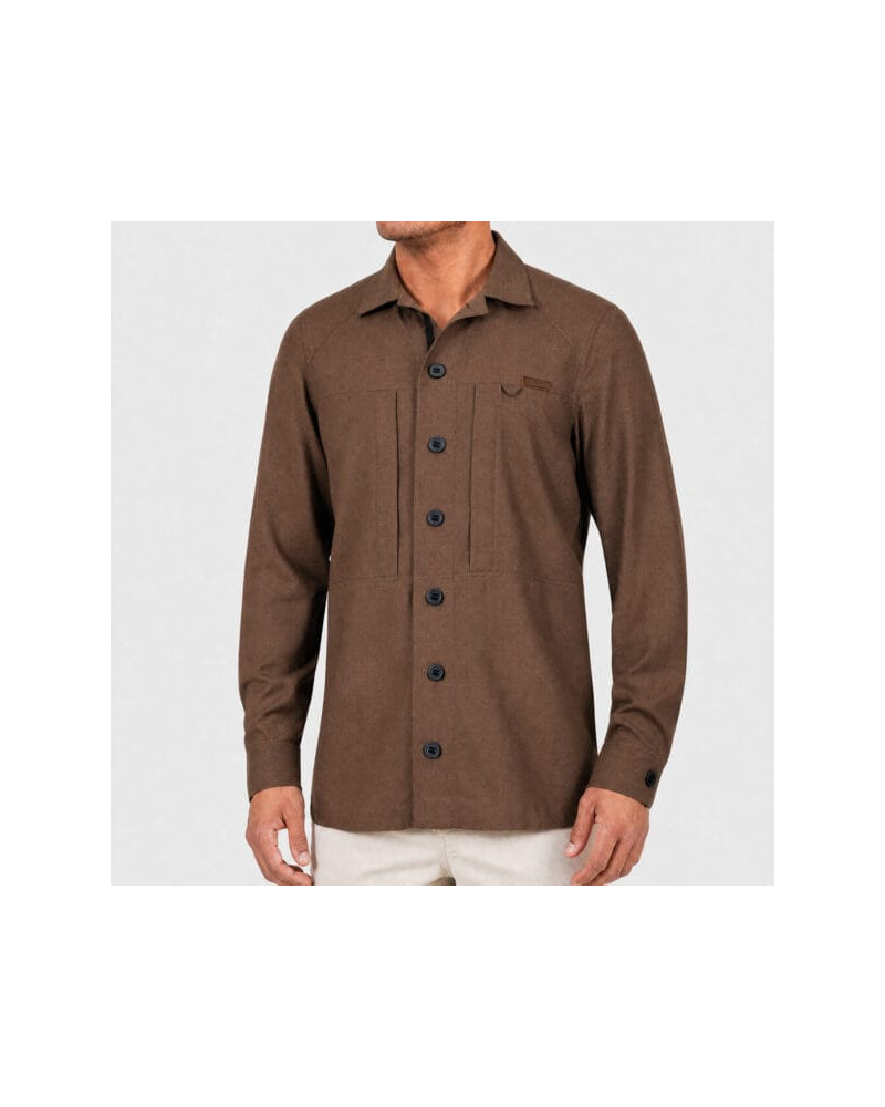 Koszula RECON X Flannel Brown Plain L