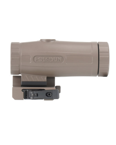 Holosun - Powiększalnik HM3X 3x Magnifier - Flip & Picatinny QD - FDE - HM3X FDE