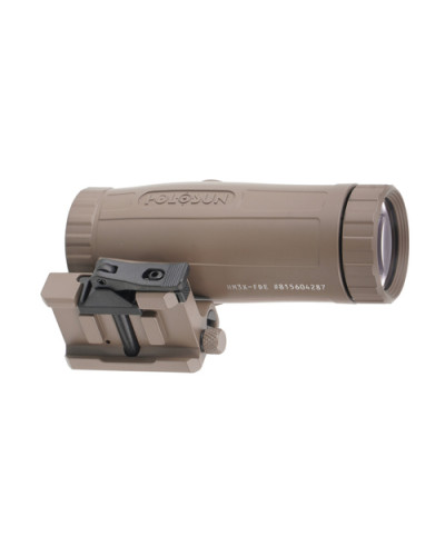 Holosun - Powiększalnik HM3X 3x Magnifier - Flip & Picatinny QD - FDE - HM3X FDE