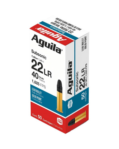 Amunicja Aguila 22 LR Subsonic 40 Gr.