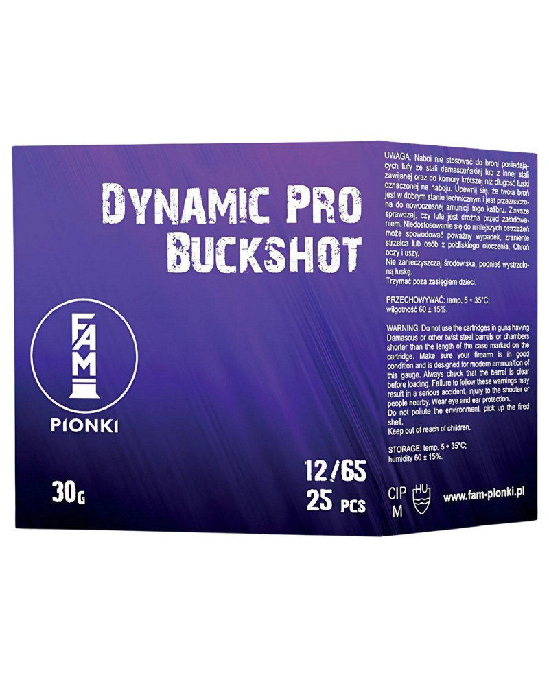 Amunicja 12/65 DYNAMIC PRO BUCKSHOT 30g /8 PCS / Fam-Pionki